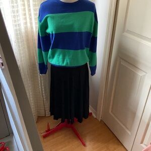 Blue and Green Striped Sweater Size S